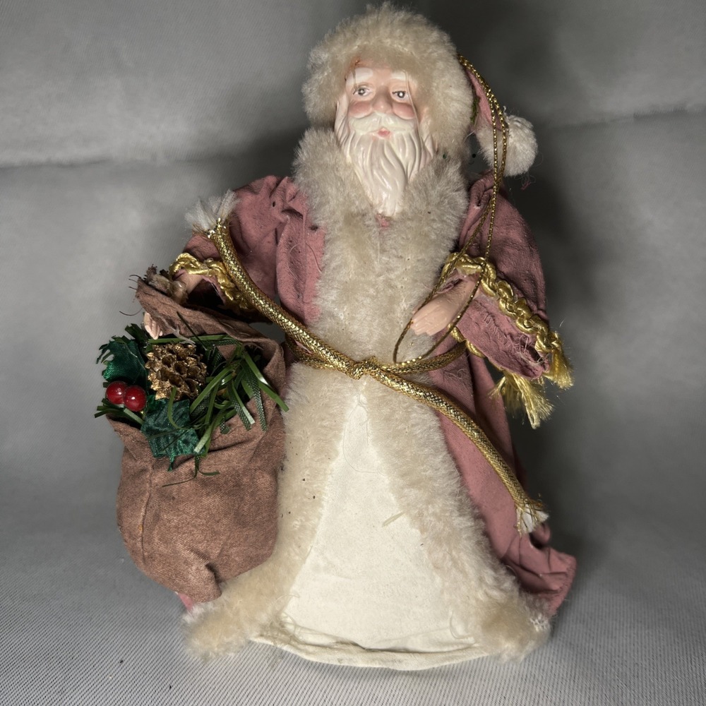 vintage Victorian-style Santa Claus Christmas Ornament 6 inches‎ tall